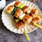 【余ったおもち】でアレンジ 豚もちねぎま串