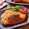 【BIGチキンカツレツ】鶏むね肉1枚で♪簡単デミソースがけ