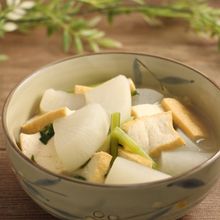 レンジで簡単!大根と厚揚げの白だし煮