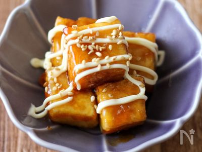 甘酢マヨ厚揚げ】おつまみにも♪ | レシピサイトNadia
