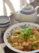豚バラ白菜のあんかけベジ丼