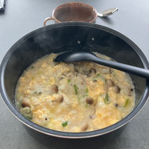 1196415の作ってみた!投稿(ふわとろ中華風たまご雑炊!5分で簡単・美味しい♪)
