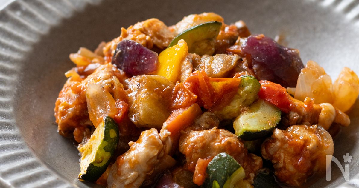 煮込みは10分！デリ風チキンのトマト煮