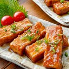 【厚揚げ照り焼きステーキ】節約！簡単！おつまみおかず◎