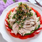 レンジで簡単♪ごま油香る
やみつき!蒸し鶏のツナねぎ塩