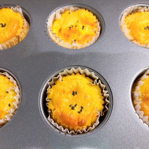 ねこまりも🐈‍⬛の作ってみた!投稿(簡単♫滑らかスイートポテトケーキ)