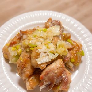 chanmiの作ってみた!投稿(＼絶品!! 我が家のネギ塩チキン／(焼肉屋さんのねぎ塩だれ))