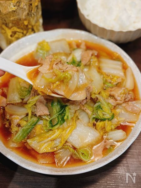 【豚バラ白菜】あったかご飯に乗せて丼にしても絶品♪