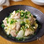 【鶏肉とキャベツのガーリック酒蒸し】蒸すだけで、絶品！