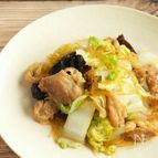 白菜と豚肉の中華風春雨炒め