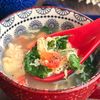 【５分でスープ】トマトとレタスとふわふわ卵の中華スープ