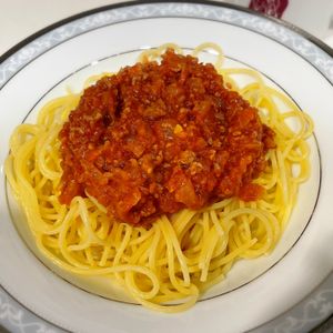 amiの作ってみた!投稿(トマト缶で☆お手軽ミートソースパスタ)