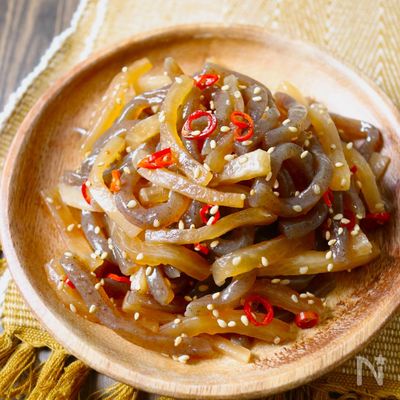 レンジで5分！【大根とこんにゃくのきんぴら】時短で味染み♩