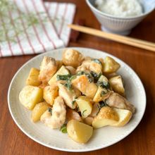味付けは白だしだけ｢新じゃがいもと鶏むね肉の白だし炒め｣