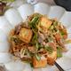 厚揚げ豆腐と長ねぎのキムチ炒め