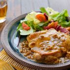 癖になります！＊ジューシーチキンの海苔クリーム納豆ソース＊