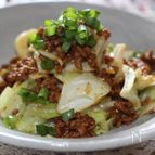 ひき肉とキャベツの甜麺醤炒め