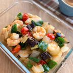 【えび入りラタトゥイユ】夏野菜たっぷり！冷やしておいしい。