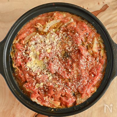 洋風の味わいで♪トマトミルフィーユ鍋