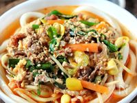 〆に食べたい【ユッケジャンうどん】スープは飲み干す旨さ