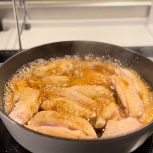 funinmans_mesiの作ってみた!投稿(10分で家族大絶賛！手羽中の生姜焼き【包丁不使用】)