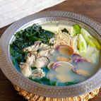 疲れも吹き飛ぶヘルシーなお鍋！貝とわかめのうまだし鍋