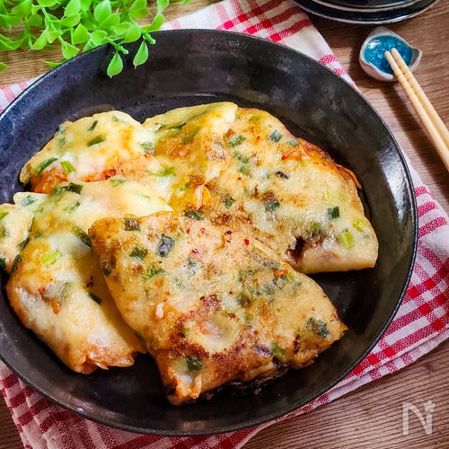 おつまみにも！豆腐とキムチのもっちり焼き