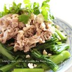 ココピーナッツ豚ばら肉炒め＆小松菜添え