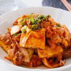 『豚キム豆腐のスタミナチャンプルー』焼肉のたれで味付け手軽♪