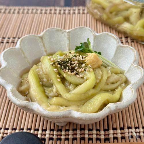 『ちゅるんとなす漬け』ところてん風！レンジで簡単◎