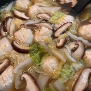 934316の作ってみた!投稿(ふわふわ鶏団子と白菜の春雨スープ)