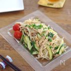 焼き肉の残りともやしのサラダ