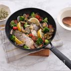 鯛と青えんどうのアクアパッツァ【ヘルシーな豆で食べ応えUP】