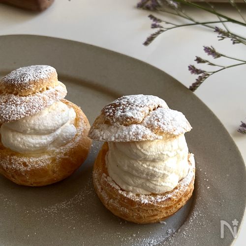 【パイシートで簡単!】褒められるシュークリーム♪