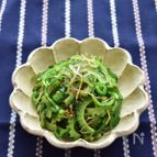 苦味＋苦味＝旨味♡ゴーヤとピーマンとミョウガの塩きんぴら