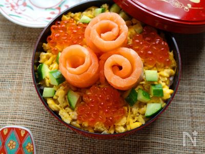 レモン香る バラの花サーモンのちらし寿司 By Y S レシピサイト Nadia ナディア プロの料理家のおいしいレシピ