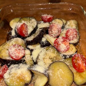 夢見草の作ってみた!投稿(レンチンなすマリネのカルパッチョ風)