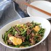 【牛こまとニラ玉の甘辛炒め】5分！お手軽調味料でパパっと♪の工程5