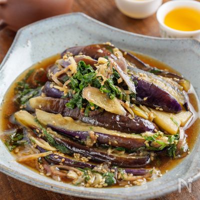 【夏バテ解消!食欲増進!】焼き茄子の和風薬味まみれ#作り置き