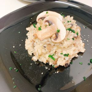 りんの作ってみた!投稿(マッシュルームのチーズリゾット)