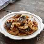 【さばと根菜のハニマス炒め】