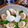 はまぐりとたけのこ、4種の豆の春の炊き込みご飯