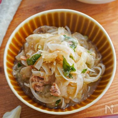 新玉ねぎのツナポンサラダ【さっぱり♪箸休め副菜に!】