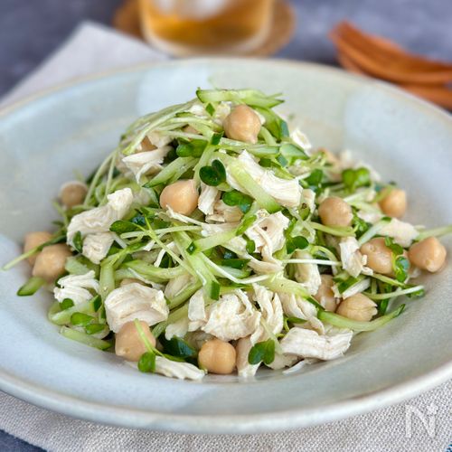 ささみとひよこ豆のデリ風レモンサラダ