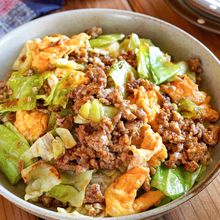 【肉みそキャベたま炒め】パパッと美味しい!ご飯が進む♡