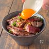 【切って♪焼くだけ♪絶対失敗しない】
爆食サガリステーキ丼の工程4