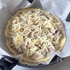 きのこクリームのフライパンピザの工程7