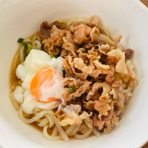 ひろの作ってみた!投稿(【甘辛肉うどん】電子レンジ＆冷凍うどんで簡単！)