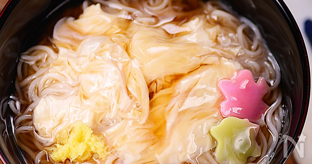 ひんやりとろ～り🎐冷製あんかけ湯葉そうめん🥰