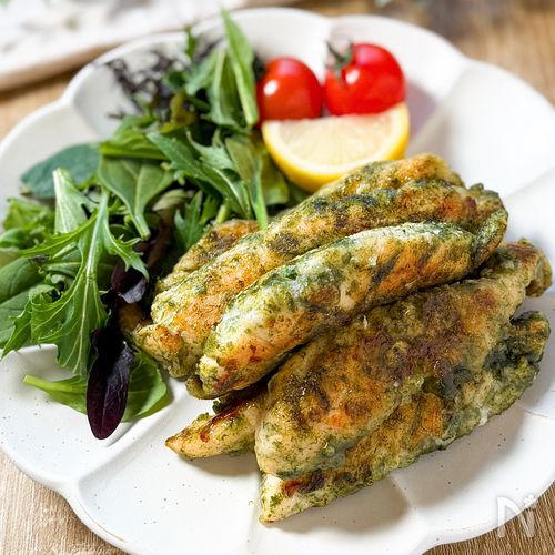簡単節約おかず♩【ささみの海苔バタースティック】